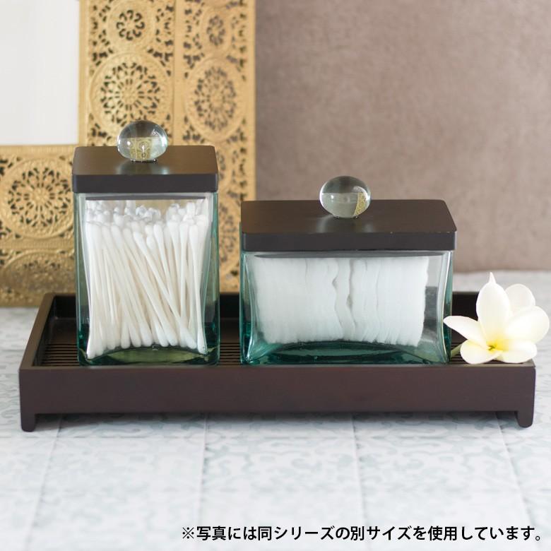 ガラスケース フタセット 小物入れ ディスプレイ 収納 アクセサリー入れ コットンケース 手作りガラス 四角 スクエア アメニティ 8cm×8cm アジア工房 set-664 | ブランド登録なし | 06