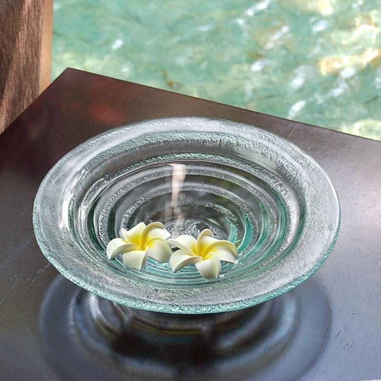 ガラスのアジアン水盤ＬサイズとアイアンスタンドＬサイズのセット ガラスの水盆 ガラスのボウル アジアン雑貨 アジアンインテリア アジア雑貨 set-66656 | ブランド登録なし | 06