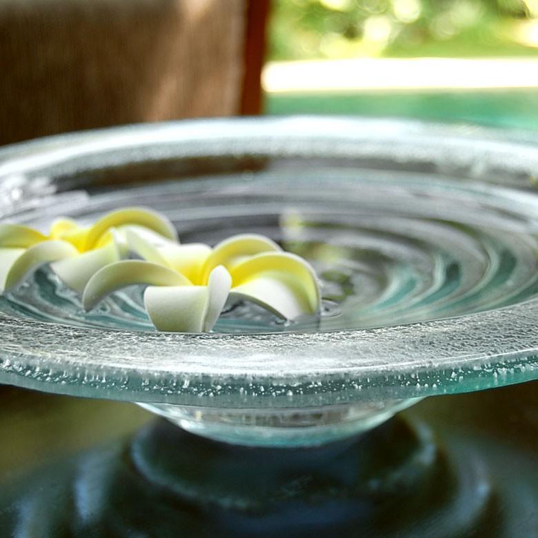 ガラスのアジアン水盤ＬサイズとアイアンスタンドＬサイズのセット ガラスの水盆 ガラスのボウル アジアン雑貨 アジアンインテリア アジア雑貨 set-66656 | ブランド登録なし | 08