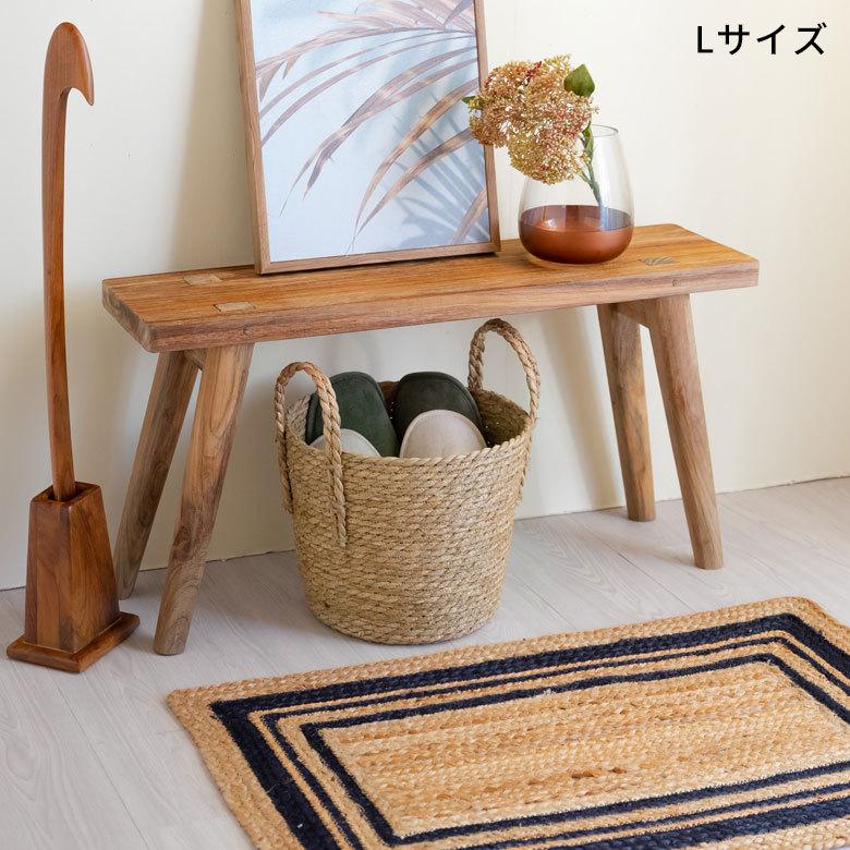 3個セット プランター カバー 植木 鉢 バスケット 持ち手付 い草 S M L