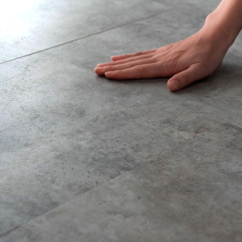 フロアタイル サンプル シート 天然石 大理石 置くだけ 貼って はがせる フローリング材 床材 タイル マット DIY リフォーム トイレ 玄関 set-84-sample | ELEMENTS（インテリア） | 09