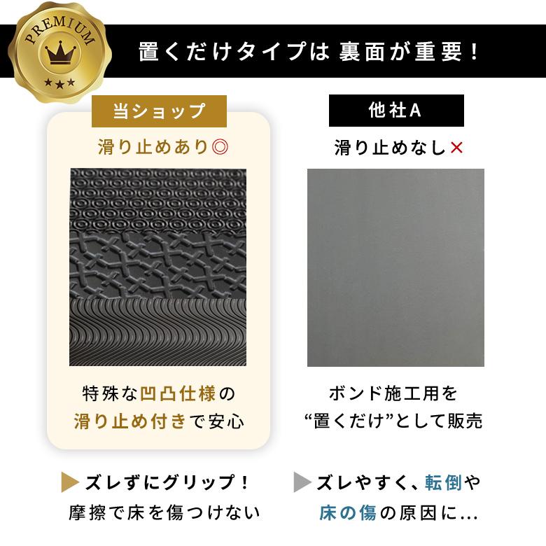 フロアタイル サンプル シート 天然石 大理石 置くだけ 貼って はがせる フローリング材 床材 タイル マット DIY リフォーム トイレ 玄関 set-84-sample | ELEMENTS（インテリア） | 13