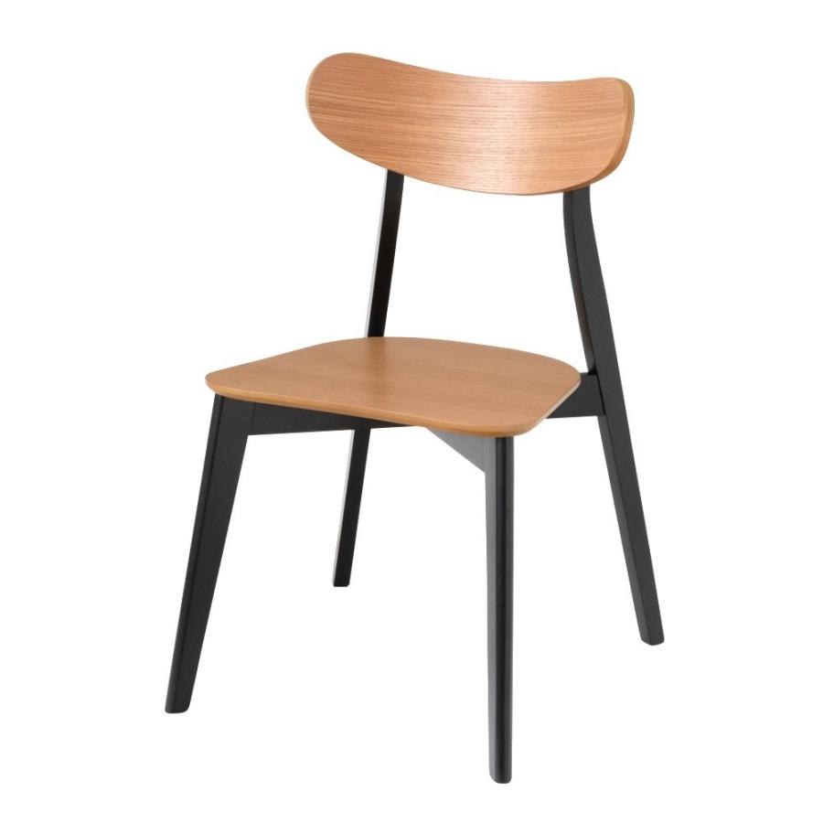 ELEMENTS チェア 2脚セット ブラウン ナチュラル ダイニングチェア