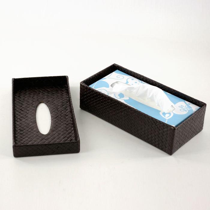 【2個セット】ティッシュケース おしゃれ ティッシュカバー ティッシュケースカバー アジアン パンダン製 ブラウン アジアン雑貨 エスニック set-8401 | ブランド登録なし | 07