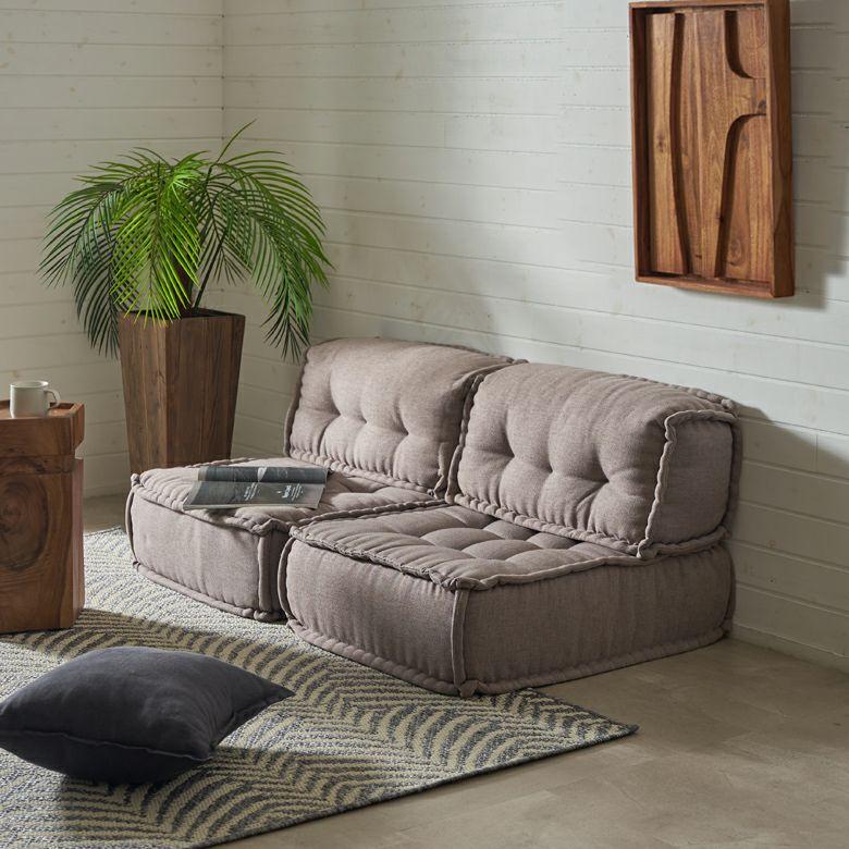 ローソファー セット 一人掛け 背もたれ 座椅子 ローソファ フロア ソファー ソファ 四角 1P 2P 3P 北欧 リビング ダイニング 寝室 おしゃれ 西海岸 set-84078 | ELEMENTS（インテリア） | 13