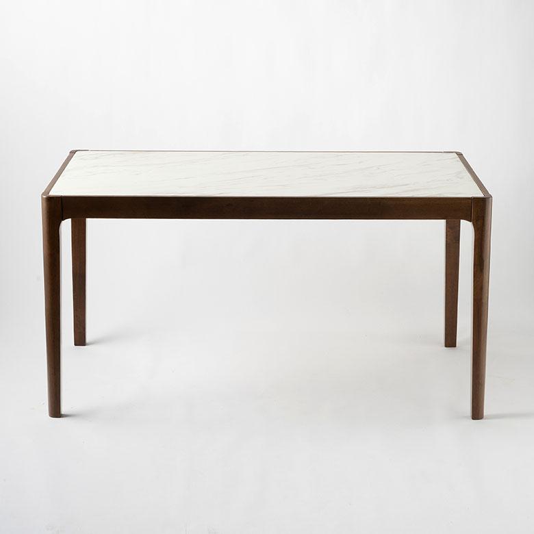 ダイニング テーブル 2人 4人 用 幅 138cm 高さ 72cm ストーン 風 コンクリート 調 リビング モダン ホテル ライク 店舗 ディスプレイ 什器 set-84310 | ELEMENTS（インテリア） | 13