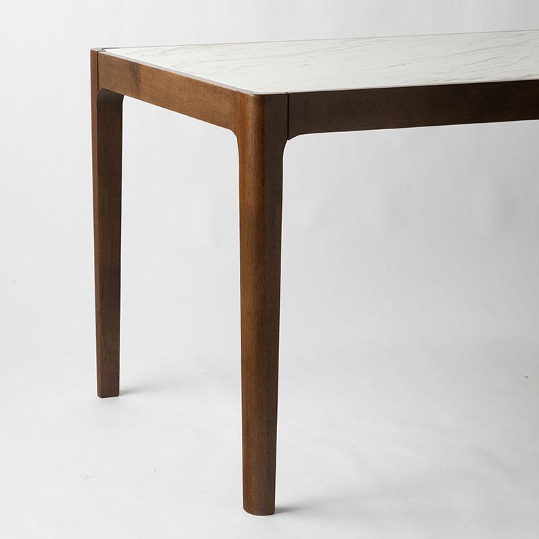 ダイニング テーブル 2人 4人 用 幅 138cm 高さ 72cm ストーン 風 コンクリート 調 リビング モダン ホテル ライク 店舗 ディスプレイ 什器 set-84310 | ELEMENTS（インテリア） | 17