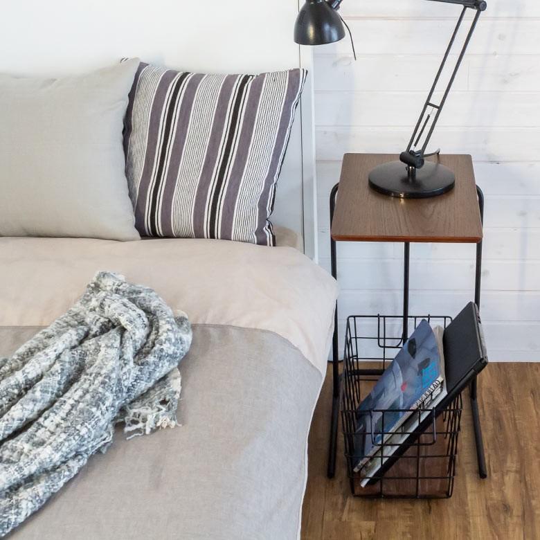 サイドテーブル コーヒーテーブル ミニテーブル 2個セット 天然木製 スチール コの字型テーブル パソコン アンティーク おしゃれ set-91023 | ELEMENTS（インテリア） | 11