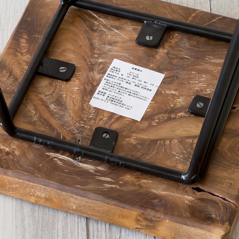 スツール 椅子 木製 無垢材 天然木 おしゃれ イス カウンターチェア アンティーク 北欧 西海岸 男前 ブラウン 茶色 set-91026 | ELEMENTS（インテリア） | 14