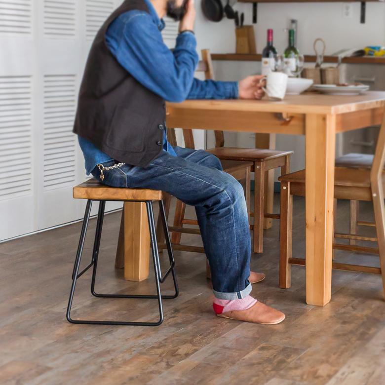 ELEMENTS スツール 椅子 木製 無垢材 天然木 おしゃれ イス カウンター