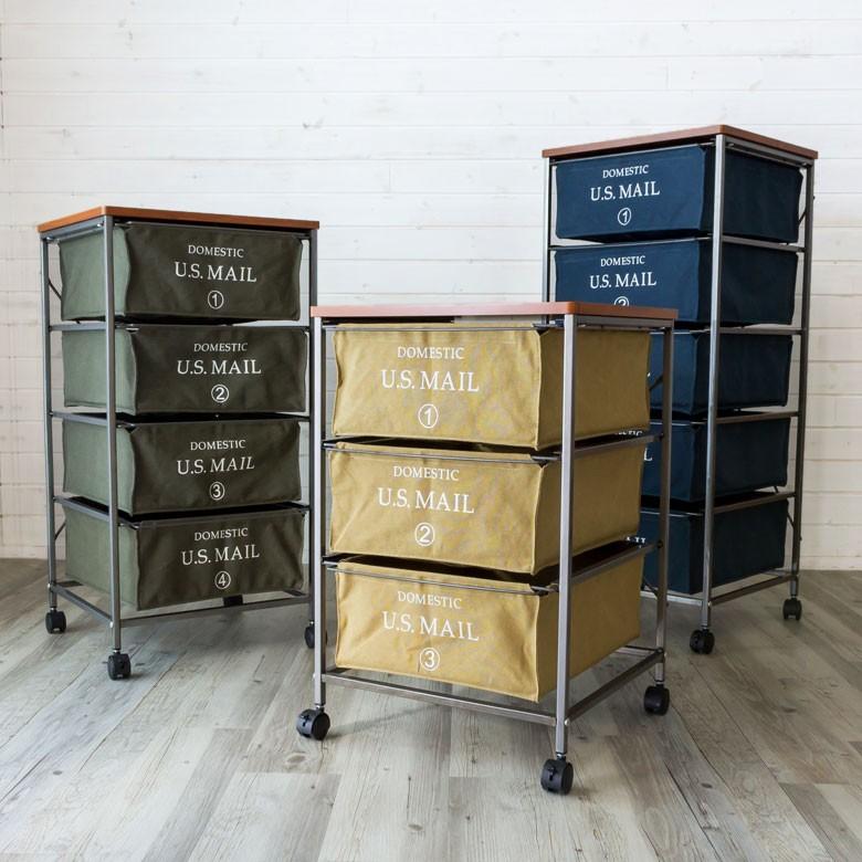 チェストワゴン 2個セット チェスト 3段 収納 キャスター付き