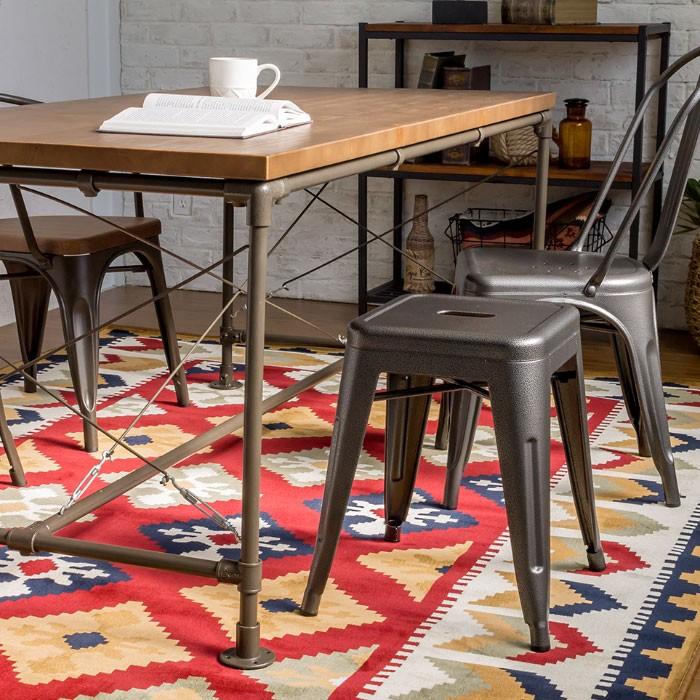 スタッキングチェア スチール製 メタリックスツール スタッキング 4個セット 積む 重ね カウンター チェア 椅子 イス シンプル 西海岸 西海岸 北欧 set-91073 | ELEMENTS（インテリア） | 05