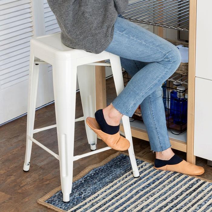 ELEMENTS（インテリア） スタッキングチェア スチール製 メタリック