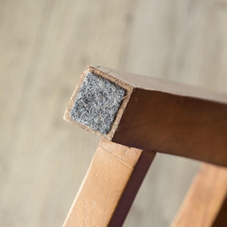 椅子 ダイニングチェア 天然木製 デニム生地 2脚セット 座面高46cm おしゃれ カフェチェアー 背もたれ付き 足荷物置き 食卓いす イス set-91196 | ELEMENTS（インテリア） | 07