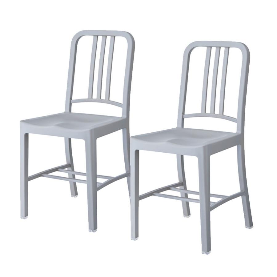 椅子 いす チェア ダイニングチェア 軽量 シルバー ブラウン 2個セット ネイビーチェア風 ヴィンテージ リビング ダイニング インテリア 家具 軽い set-91199 | ELEMENTS（インテリア） | 14