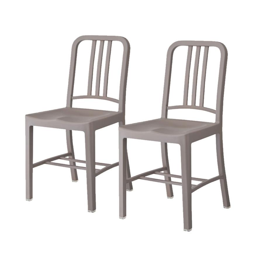 椅子 いす チェア ダイニングチェア 軽量 シルバー ブラウン 2個セット ネイビーチェア風 ヴィンテージ リビング ダイニング インテリア 家具 軽い set-91199 | ELEMENTS（インテリア） | 15