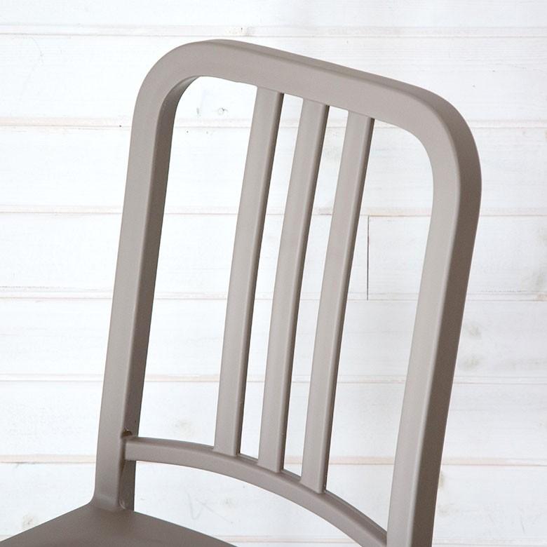 椅子 いす チェア ダイニングチェア 軽量 シルバー ブラウン 2個セット ネイビーチェア風 ヴィンテージ リビング ダイニング インテリア 家具 軽い set-91199 | ELEMENTS（インテリア） | 09