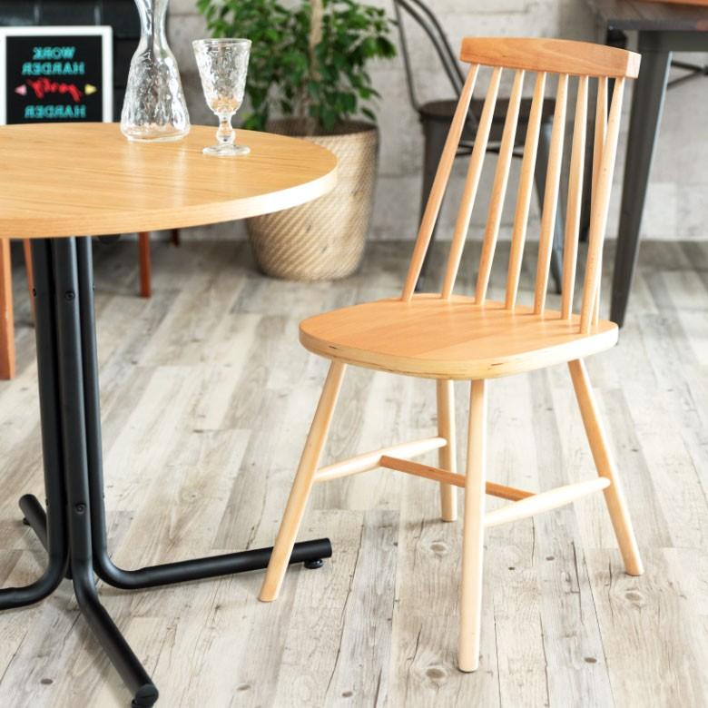 ダイニングチェア チェアー 椅子 2脚セット ナチュラル 天然木 木製 ウィンザーチェア 完成品 シンプル おしゃれ 北欧 リビング set-9136 | ELEMENTS（インテリア） | 19