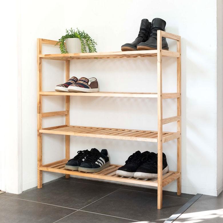 ELEMENTS ラック 2個セット シェルフ 木 2段 ナチュラル 2段ラック