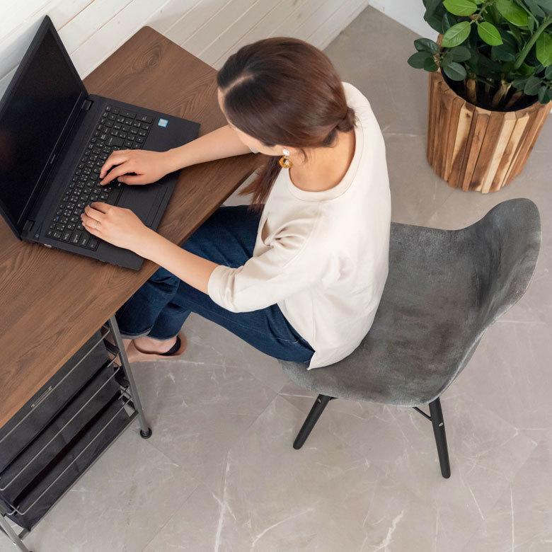 チェア イス 2脚セット イームズ風 プラスチック 木 W 46 × D 55 椅子 いす モルタル調 シェルチェア風 デザインプリント 天然木 ABS樹脂 木脚 set-91502 | ELEMENTS（インテリア） | 13