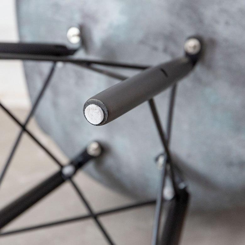 チェア イス 2脚セット イームズ風 プラスチック 木 W 46 × D 55 椅子 いす モルタル調 シェルチェア風 デザインプリント 天然木 ABS樹脂 木脚 set-91502 | ELEMENTS（インテリア） | 08