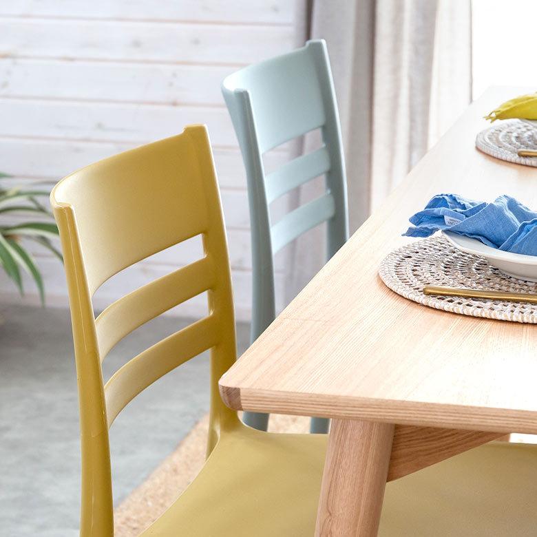 チェア 4脚セット ダイニングチェア スタッキング シンプル 北欧 おしゃれ かわいい ミッドセンチュリー 在宅勤務 カフェ set-91525 | ELEMENTS（インテリア） | 09