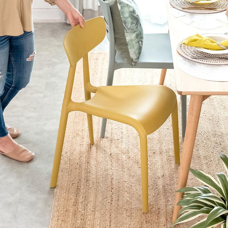 チェア ダイニングチェア スタッキング シンプル 北欧 おしゃれ かわいい ミッドセンチュリー 在宅勤務 カフェ set-91526 | ELEMENTS（インテリア） | 08