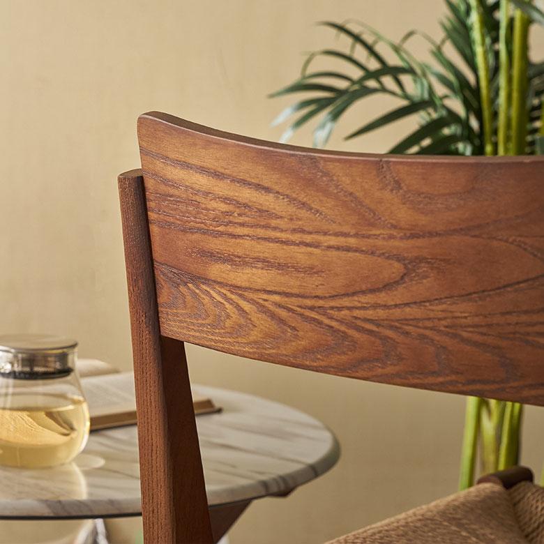 チェア ダイニング 2脚セット リビング 天然木 ペーパーコード 座面高 45cm 家具 インテリア 食卓 椅子 1人 掛け 1P 用 おしゃれ 北欧 西海岸風 set-91584 | ELEMENTS（インテリア） | 07