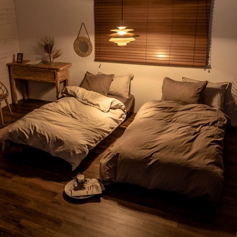 布団カバー 3点セット 日本製 綿100％ シングル ベッドタイプ Sol Mane 掛け布団カバー ボックスシーツ ピローケース 無地 5色展開 set-94803 | ELEMENTS（インテリア） | 12