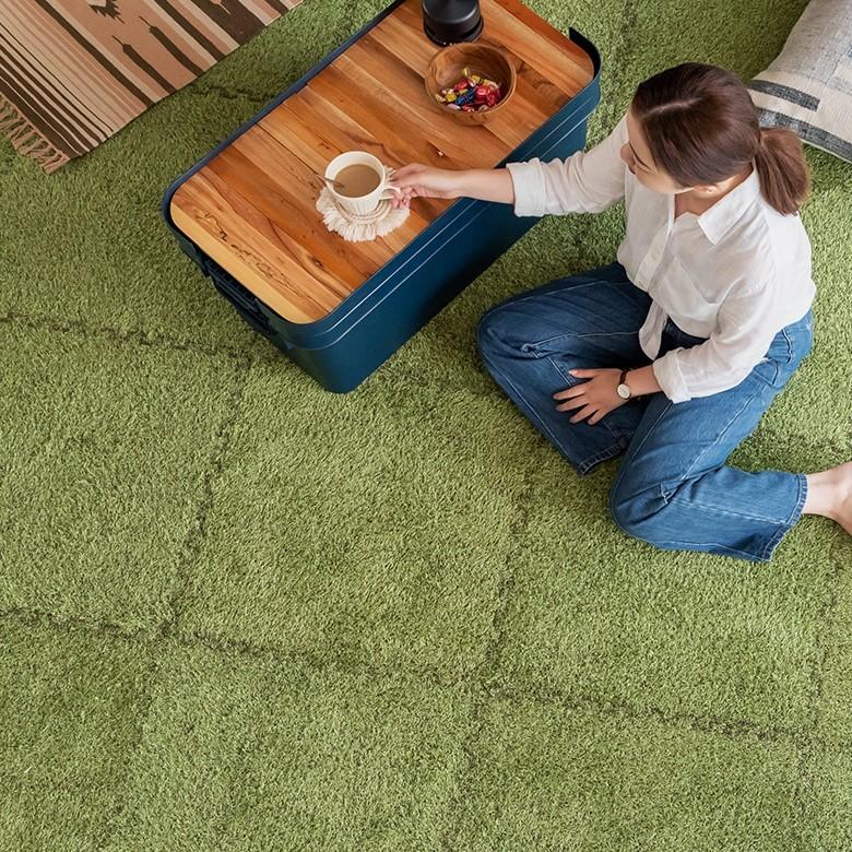 ジョイント マット 芝生 風 人工芝 EVA グリーン 18枚 大判 フロア ホット カーペット 対応 おしゃれ ナチュラル 防音 衝撃吸収 インテリア 北欧 set-99098 | ELEMENTS（インテリア） | 10