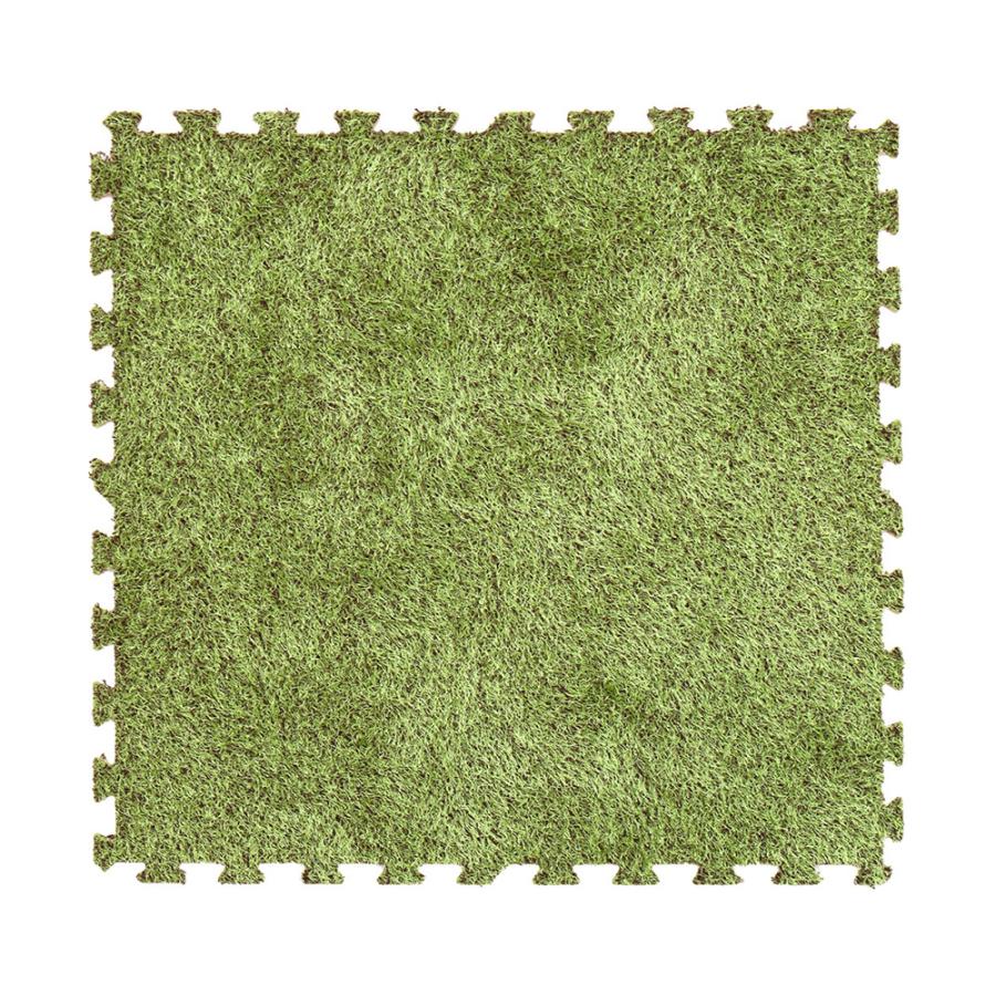 ジョイント マット 芝生 風 人工芝 EVA グリーン 18枚 大判 フロア ホット カーペット 対応 おしゃれ ナチュラル 防音 衝撃吸収 インテリア 北欧 set-99098 | ELEMENTS（インテリア） | 20
