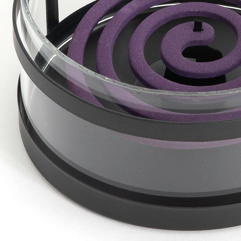 蚊取り線香ホルダー 蚊取り線香入れ 立て おしゃれ ガラス スチール 黒 アウトドア 虫除け 2個セットインテリア set2-6191 | ブランド登録なし | 07