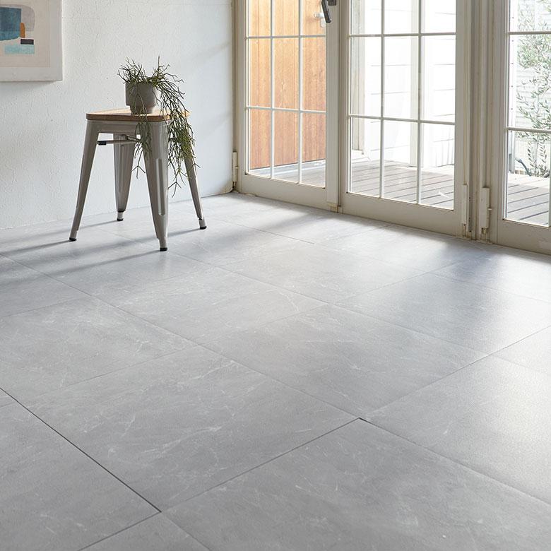 貼るだけ フロアタイル 大理石 3畳 フロアマット フローリング 床材 シール式 フロアシート 24枚 床 簡単 石目 おしゃれ 北欧 インテリア 西海岸 set24-85002 | ELEMENTS（インテリア） | 06