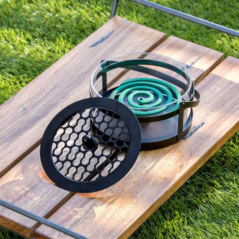 蚊取り線香入れ 蚊取り線香ホルダー 3個セット 蚊取り線香立て おしゃれ ガラス 蚊取り線香 蚊遣り スチール製 黒 虫よけ対策 set3-6191 | ブランド登録なし | 03