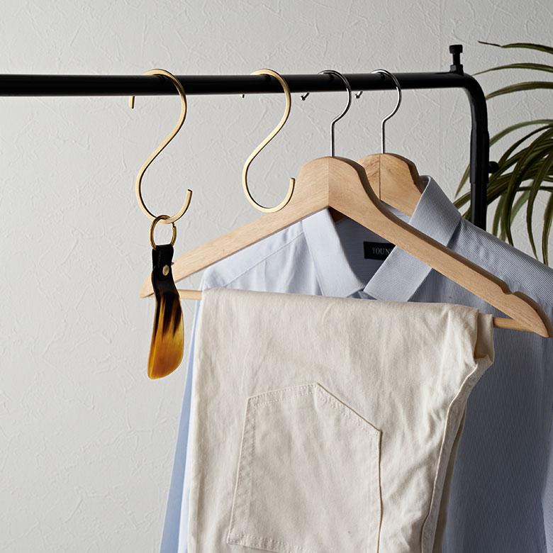 S字 フック 真鍮 5本 セット M 大 ゴールド 金 属 アンティーク 風 吊り 下げ 収納 ウォール デコレーション おしゃれ 北欧 雑貨 インテリア set5-34600 | ELEMENTS（インテリア） | 08