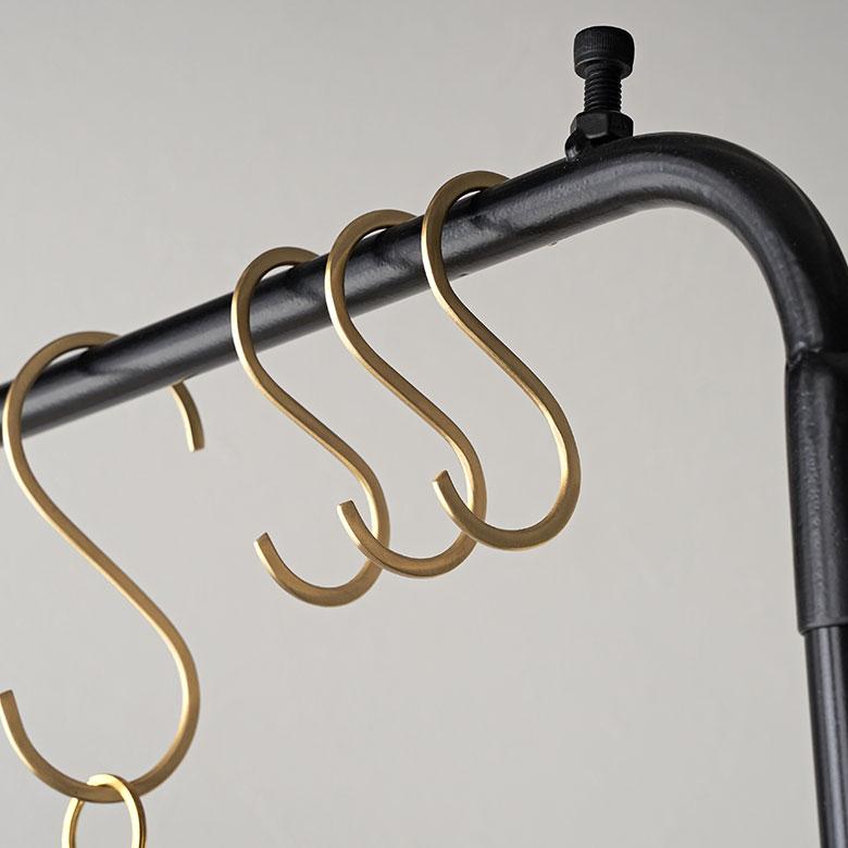 S字 フック 真鍮 5本 セット S 小 ゴールド 金 属 アンティーク 風 吊り 下げ 収納 ウォール デコレーション おしゃれ 北欧 雑貨 インテリア set5-34601 | ELEMENTS（インテリア） | 10