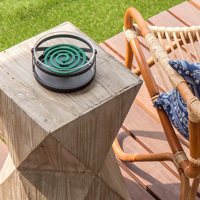 蚊取り線香 蚊遣り 入れ 5個セット ホルダー 立て おしゃれ ガラス スチール製 黒 ロータス柄 蓮 ひょうたん柄 本体と専用フタの5個セット 虫よけ対策 set5-6191 | ブランド登録なし | 06