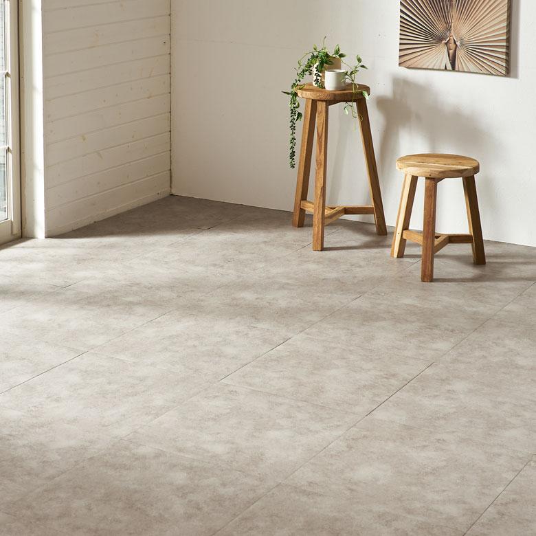 貼るだけ フロアタイル 大理石 12畳 フロアマット フローリング 床材 シール式 フロアシート 96枚 床 簡単 石目 おしゃれ 北欧 インテリア 西海岸 set96-85002 | ELEMENTS（インテリア） | 06