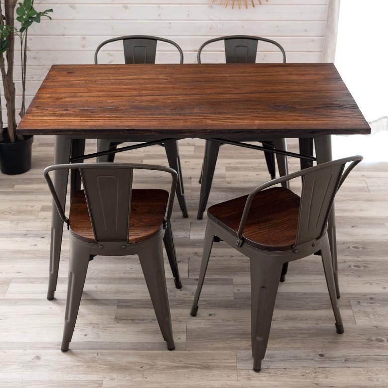 ダイニングテーブルセット 5点セット ダイニングセット 5人用 テーブル チェア セット 天然木 5人掛け ダイニング ダイニングチェア 4脚セット smith-set5 | ELEMENTS（インテリア） | 02