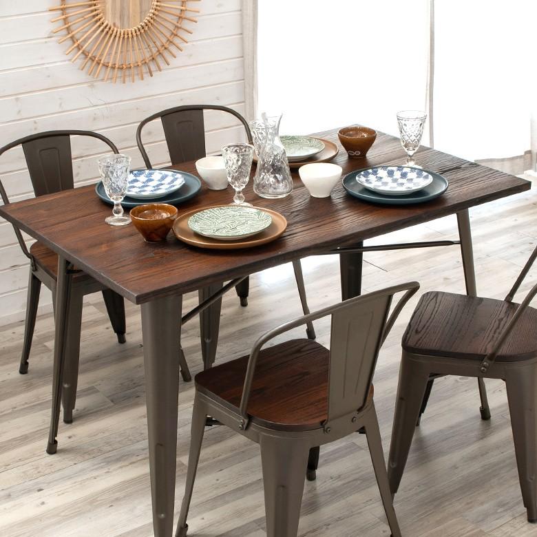 ダイニングテーブルセット 5点セット ダイニングセット 5人用 テーブル チェア セット 天然木 5人掛け ダイニング ダイニングチェア 4脚セット smith-set5 | ELEMENTS（インテリア） | 05