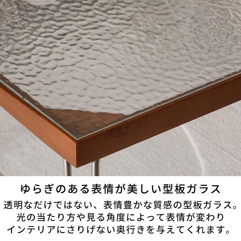センターテーブル ローテーブル 天然木 ガラス 幅120cm 高さ35cm おしゃれ 北欧  ミッドセンチュリー キッチンテーブル 食卓テーブル 木製 4人 西海岸 stc-67276 | ELEMENTS（インテリア） | 05