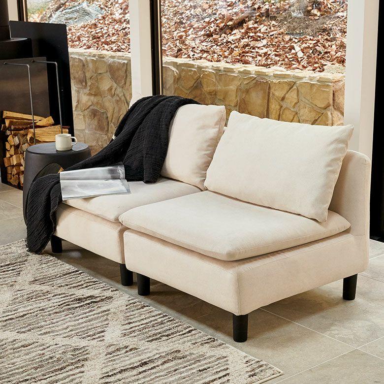 ソファダブル ELEMENTS（インテリア） ソファー 一人掛け 2台セット