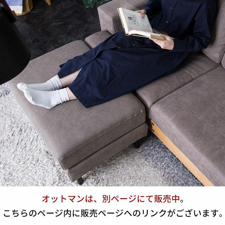 関家具 ソファ 2.5人掛け ソファー ヘッドレスト 頭置き 開梱設置付き 