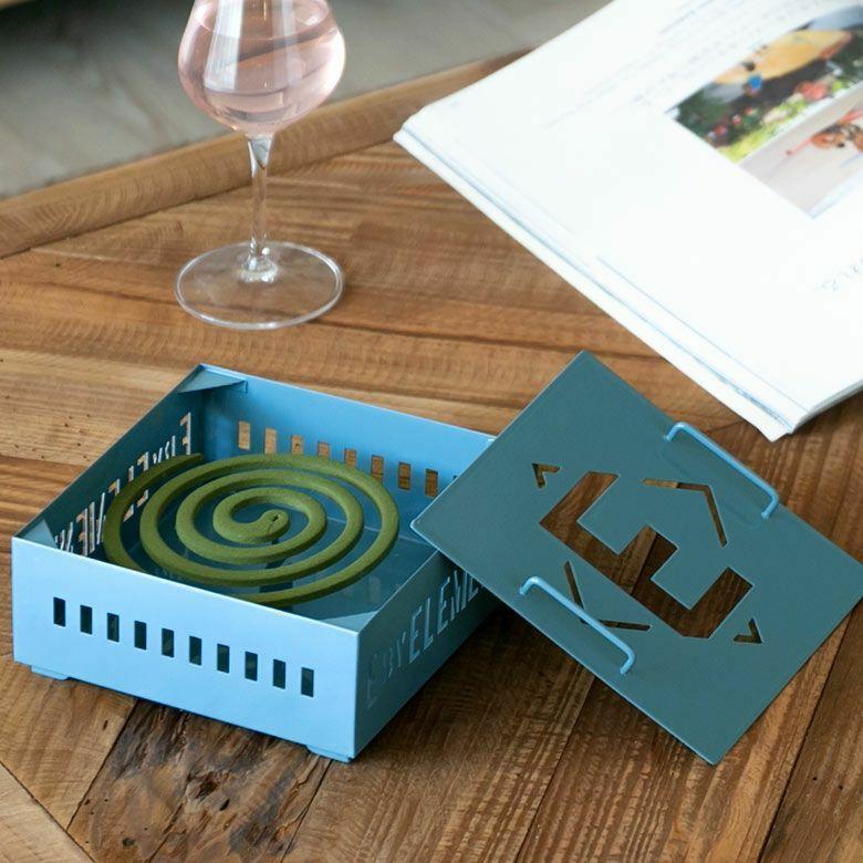 2個セット 蚊取り線香立て 蚊取り線香ホルダー 蚊取り線香入れ ミリタリー風 スチール製 蚊遣り おしゃれ 蚊取り線香 蚊やり 香炉 カバー stc2- 667 | ELEMENTS（インテリア） | 05