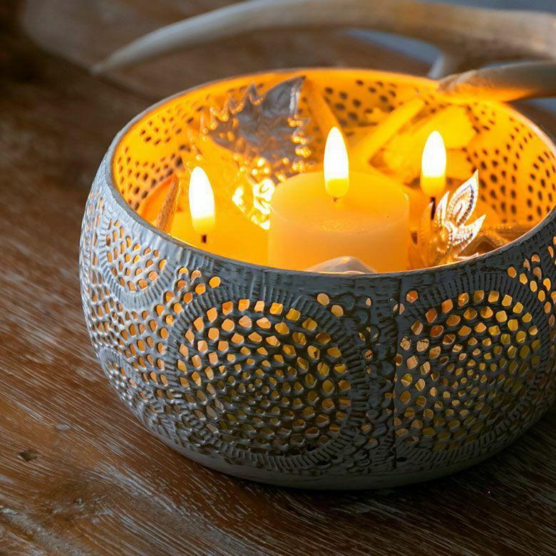 2個セット トレイ 小物入れ 蚊取り線香入れ キャンドルホルダー デコレーショントレイ アラベスク エスニック ポット インテリア stc2-67030 | ELEMENTS（インテリア） | 07