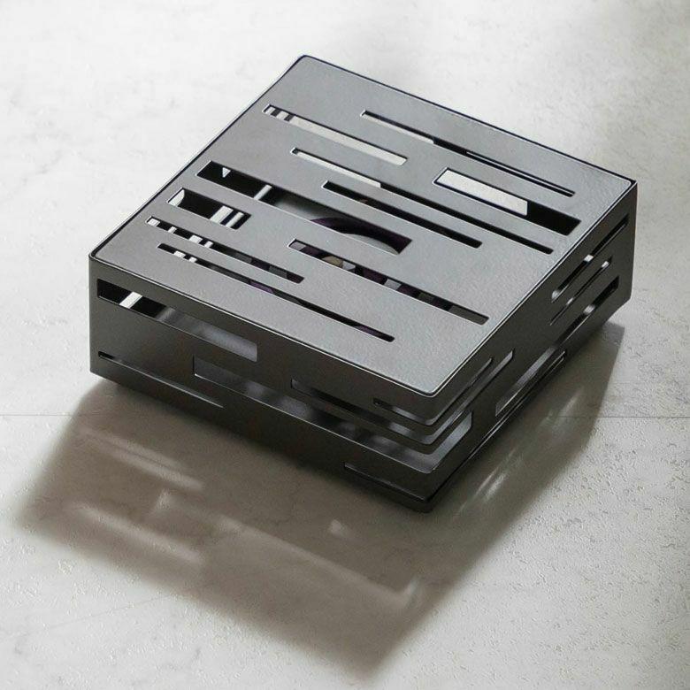 2個セット 蚊取り線香 入れ スクエア型 ス リットデザイン 幾何柄 スチール 製 蚊遣り ホルダー かやり 蚊やり アウトドア おしゃれ 西海岸 男前 stc2-67118 | ELEMENTS（インテリア） | 06