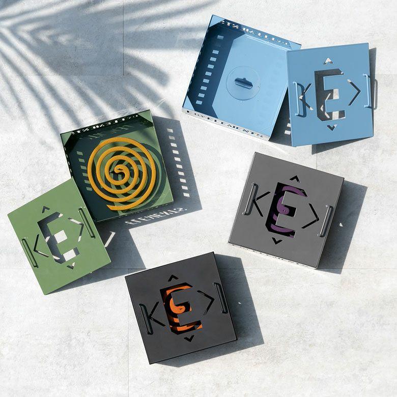 3個セット 蚊取り線香立て 蚊取り線香ホルダー 蚊取り線香入れ ミリタリー風 スチール製 蚊遣り おしゃれ 蚊取り線香 蚊やり 香炉 カバー stc3- 667 | ELEMENTS（インテリア） | 19