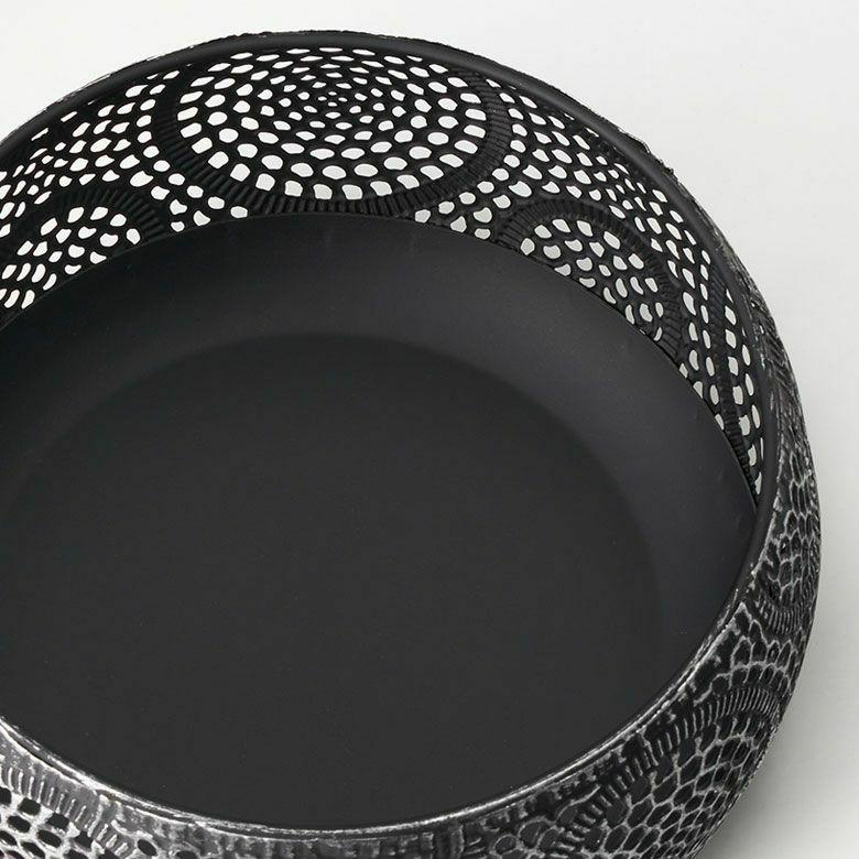 3個セット トレイ 小物入れ 蚊取り線香入れ キャンドルホルダー デコレーショントレイ アラベスク エスニック ポット インテリア stc3-67030 | ELEMENTS（インテリア） | 16