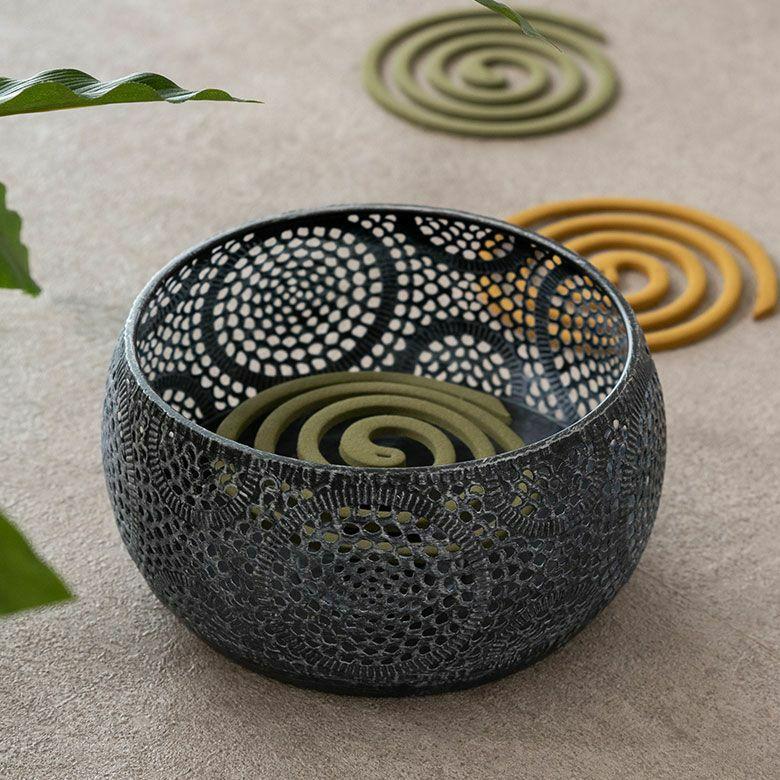 3個セット トレイ 小物入れ 蚊取り線香入れ キャンドルホルダー デコレーショントレイ アラベスク エスニック ポット インテリア stc3-67030 | ELEMENTS（インテリア） | 06