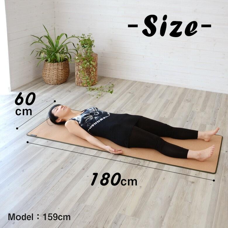 コルク製ヨガマット ヨギー180cm×60cm コルク ヨガマット 痛くない おしゃれ 厚手 滑り止め ギフト プレゼント エコ すべらない シンプル tw82000y | ブランド登録なし | 02